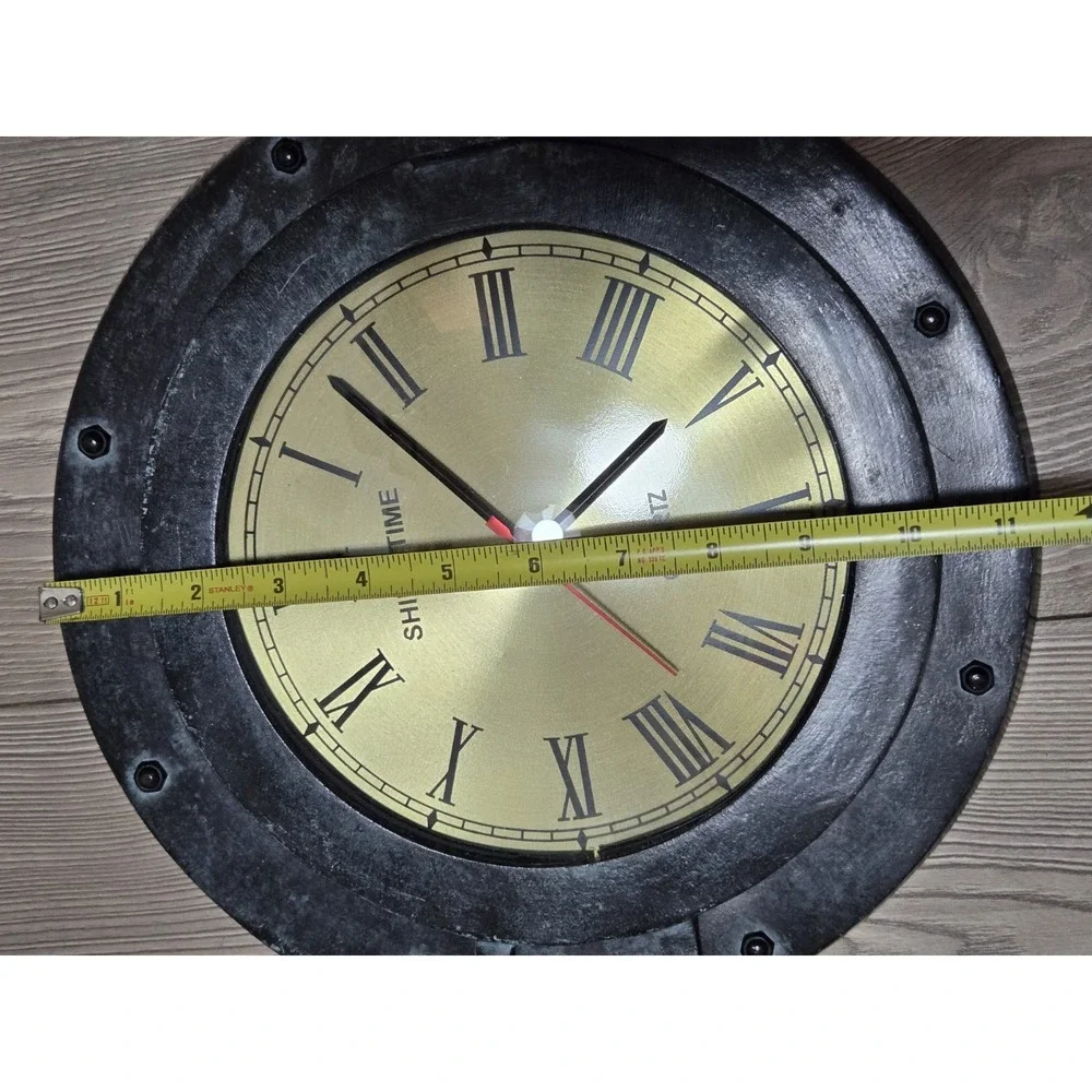 Prestige Ship's‎ Time Clock Vintage Porthole Brass Quartz Tested Working